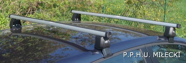 Baga�nik bazowy D2000 do Skoda Octavia II ALU LINE - belki aluminiowe OKSYDOWANE 126 cm - zamykany