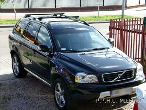 Baga�nik bazowy D2000 REL do Volvo XC90 belki stalowe ocynkowane i powlekane o d�ugo�ci 120 cm - zamykany HIT!
