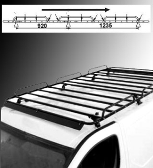 Cruz specjalistyczna platforma baga�owa do Citroen Jumper, Fiat Ducato, Peugeot Boxer, wersja kr�tka (�r. dach)