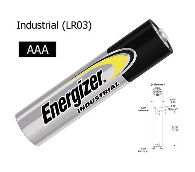 Baterie Alkaliczne - wzmocnione, bateria ENERGIZER INDUSTRIAL paluszek AAA LR3 1,5V