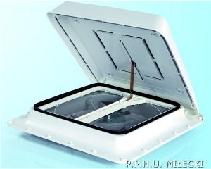 Okno dachowe Fiamma Turbo Vent 160 40x40cm wyposa�one w wentylator, termostat, moskitier� o wym. zewnetrznych 45x45cm