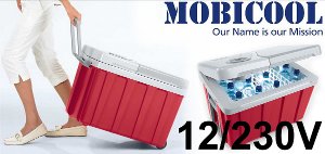 Mobicool W40 - przeno�na lod�wka samochodowa na k�kach z funkcj� ch�odzenia o pojemno�ci 40L, zasilanie 12V/230V +10!