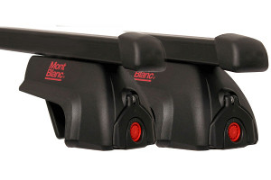 Mont Blanc RF20 kompletny baga�nik bazowy na relingi z belkami o d�ugo�ci 126cm - zamykany