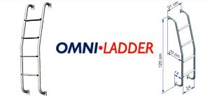 Drabina 4 stopniowa d�ugo�� ca�kowita 126cm Omni Ladder producenta Thule Omnistor do przyczepy, kampera...