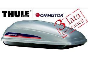 Autobox Thule - Omnistor Apollo 100 w kolorze srebrno - szarym idealny na w�zek, baga� 350 litr�w (139x90x42cm)