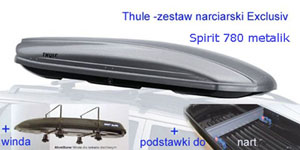 Autobox Thule SPIRIT 780 pepita METALIK zest. narciarski Exclusive