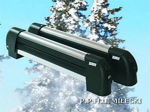 Uchwyty narciarskie Alu Ski 800 do przewozu 5 par nart lub 4 snowboard'�w 2szt. monta� na belkach alu oraz stalowych