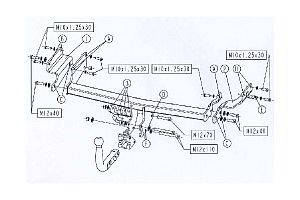 Hak holowniczy Bosal (automatyczny) do Volvo V40 Kombi 09/2000->02/2004, oraz Volvo S40 Sedan uci�g 1600kg