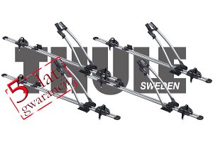 Uchwyt rowerowy Thule FreeRide 532 - 4 SZTUKI w kolorze tytanowym + dwa zamki MODEL 2012 +10!