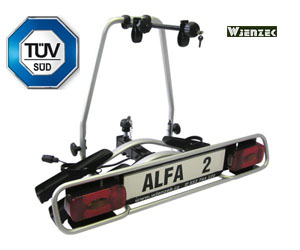 Platforma rowerowa Alfa 2 na 2/3 rowery baga�nik alu/stal 3 lata gwarancji