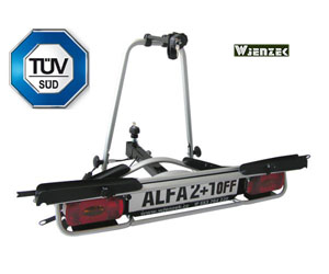Platforma rowerowa Alfa 2+1 OffRoad dla teren�wek z ko�em zapasowym (3 rowery)