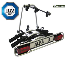Platforma rowerowa Alfa 3 (3 rowery) baga�nik alu/stal - 3 lata gwarancji