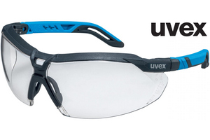 UVEX i-5 Okulary bezbarwne w kolorze szaro-niebieskim ochrona UV100% przepuszczalno wiata ok. 91% supravision excellence