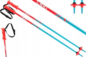 Kije kijki zjazdowe narciarskie dziecice RIDER marki LEKI o dugoci 100 cm, 2szt