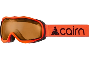 Gogle narciarskie, snowboardowe marki Cairn model SPEED PHOTOCHROMIC fotochrom orange neon z szyb S1-S3 ochrona UV 100% + Pokrowiec