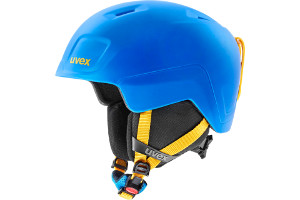 Kask narciarski snowboardowy dziecicy Uvex Heyya Pro Blue Yellow Mat rozmiar 51-55